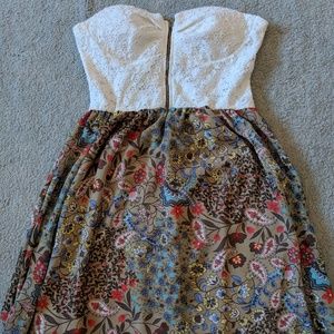 Strapless Mini Dress